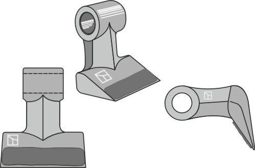 Hammer flail hitsatulla kovapinnoitteella 103x54mm