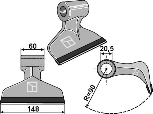 Pruning hammer 148x60mm - PTA