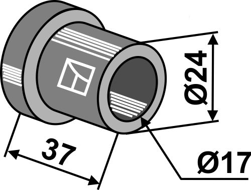 Sisäinen holkki 37xØ17xØ24