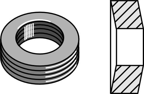 Elastisk bricka Ø32,5x6,5xØ17