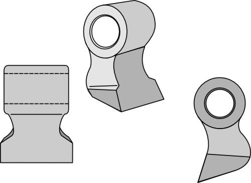 Beskärningshammare 75x78 mm