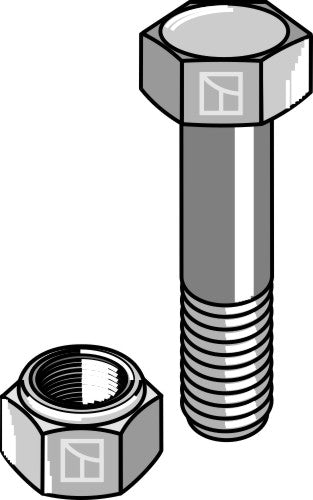 Bult med självlåsande mutter – 1/2''UNF
