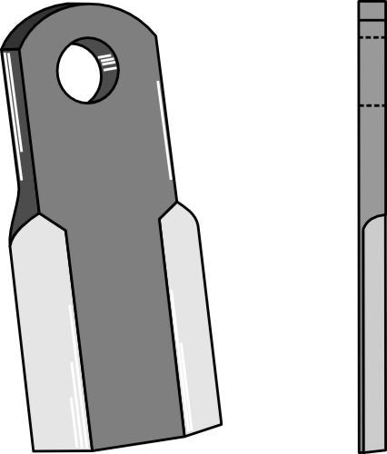Straight blade 134x50mm