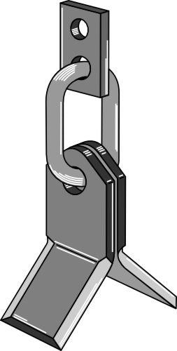 Y-blade with chain-link and holder