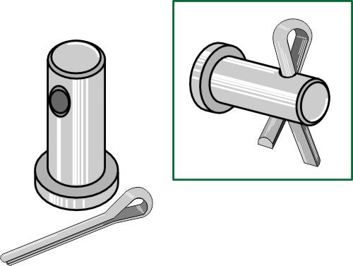 Bolt with split-pin