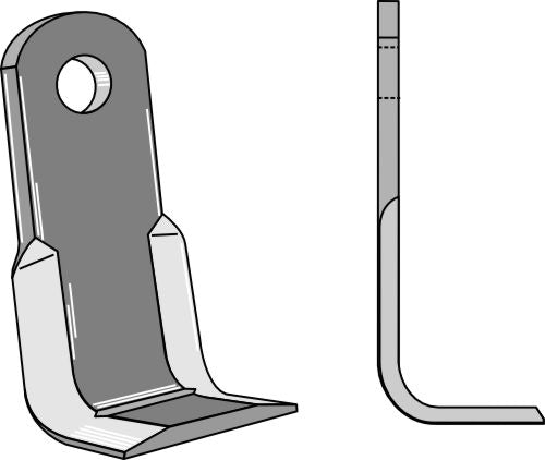 L-blad 210 x 60 mm
