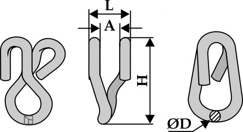 Fäste för fastsättning av 2 blad