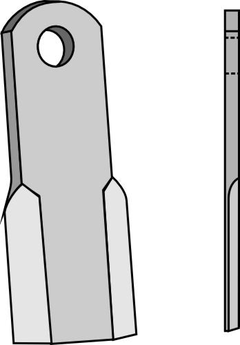 Rak blad 185x50mm