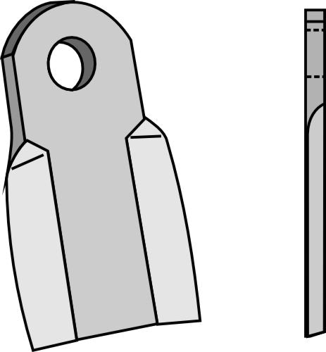Rakt blad 120 x 60 mm