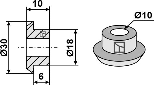 Foring for halmhakkekniv