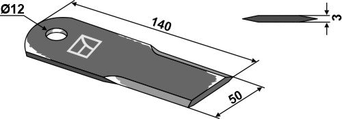 Oljen silppurin terä