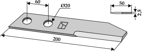 Halmslån med slagblad