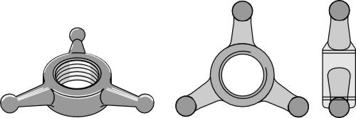 Låsmutter stjärna-triangel