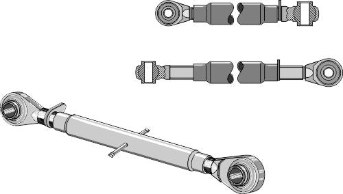 Övre länkar med härdad dragstång M27x3