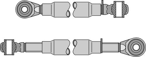 Top-link med hærdet tie-rod M30x3,5