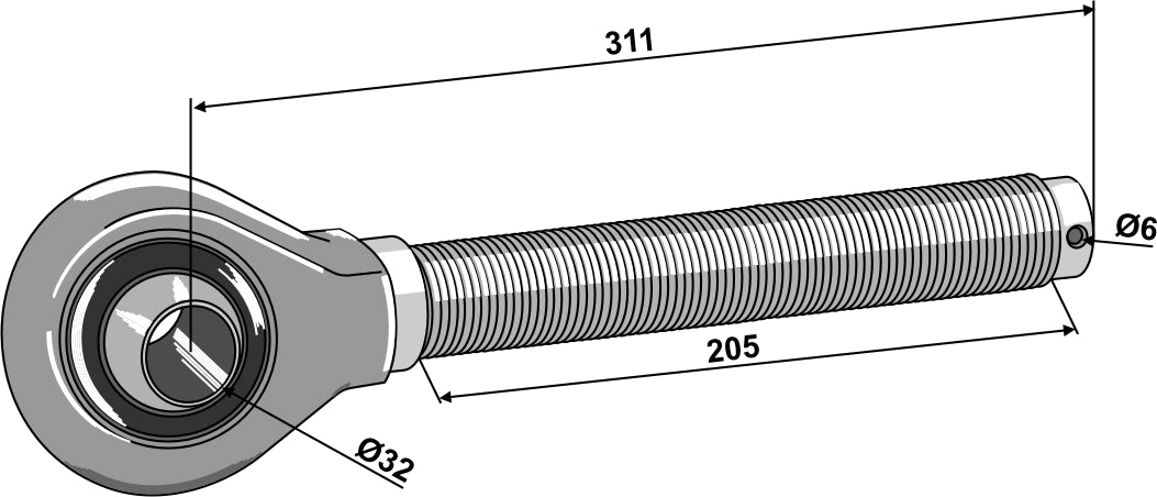 Stag 1,3/4'' - högergängad