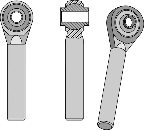 Kulledsterminal med rund stam