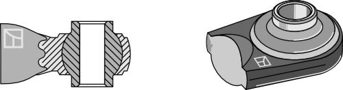 Kulledsterminaler för toppstänger som ska svetsas