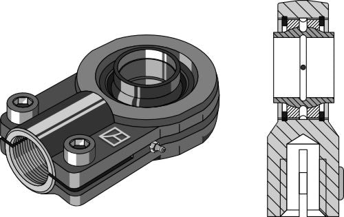 Svängbar dragstång Ø50