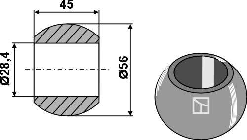 Kule for trekkstangkrok - Kat. II
