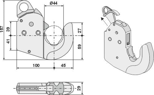 Automatisk krok for trekkstenger - Kat. l