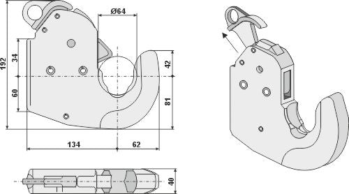 Automaattinen koukku alemmille niveleille - Cat. lIIS