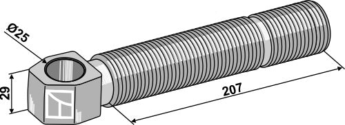 Nivelletty kara Ø25
