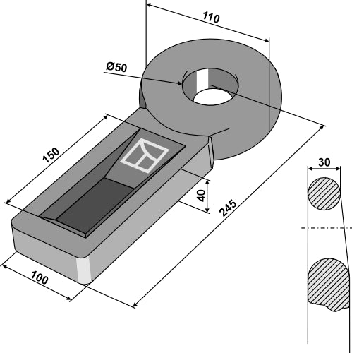 Släpvagnskopplingsring
