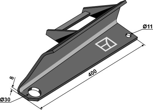Hajottajan siipi vahvistettu - vasen