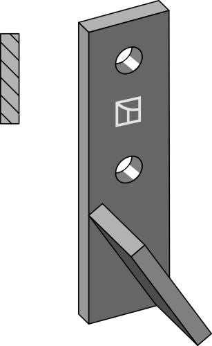 Bultmonterad tand - höger