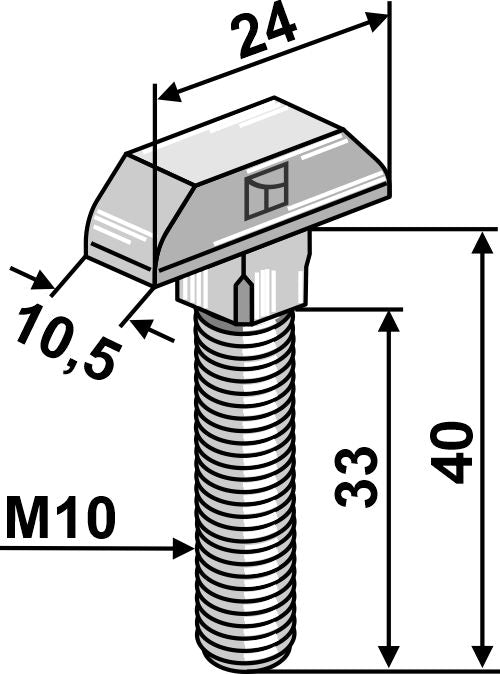 Kedjebult - Galvaniserad