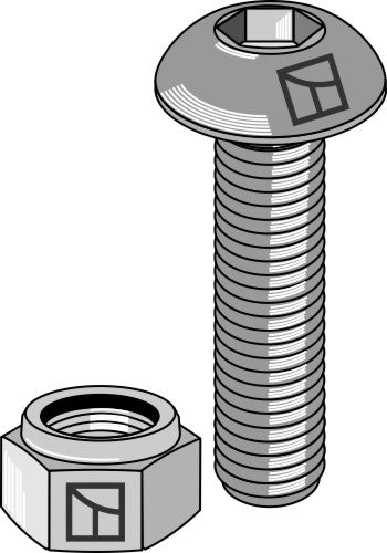 Skruv med sexkantshuvud M6x1x25