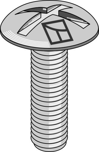 Skruv med skruvhuvud M12x1,75x35 utan mutter