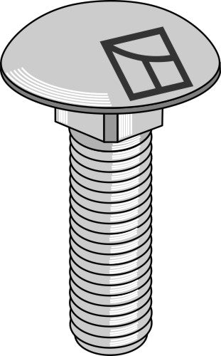 Underkoplingsskrue M16x2x40 uten mutter