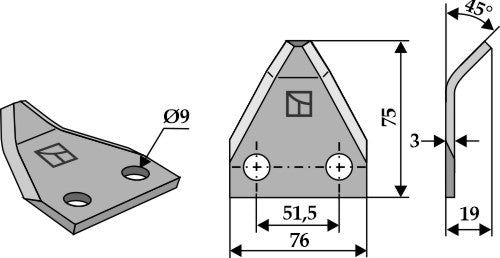 Kniver til fôrblandere