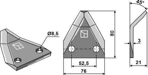 Kniver til fôrblandere
