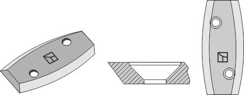 Fodermiksermesser, venstre