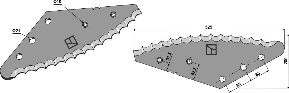 Kniver til fôrblandere