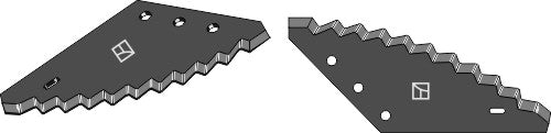 Fodder mixer knives, left - hard metal faced