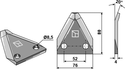 Kniver til fôrblandere