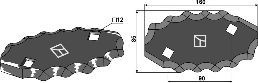 Fôrblanderkniver, venstre