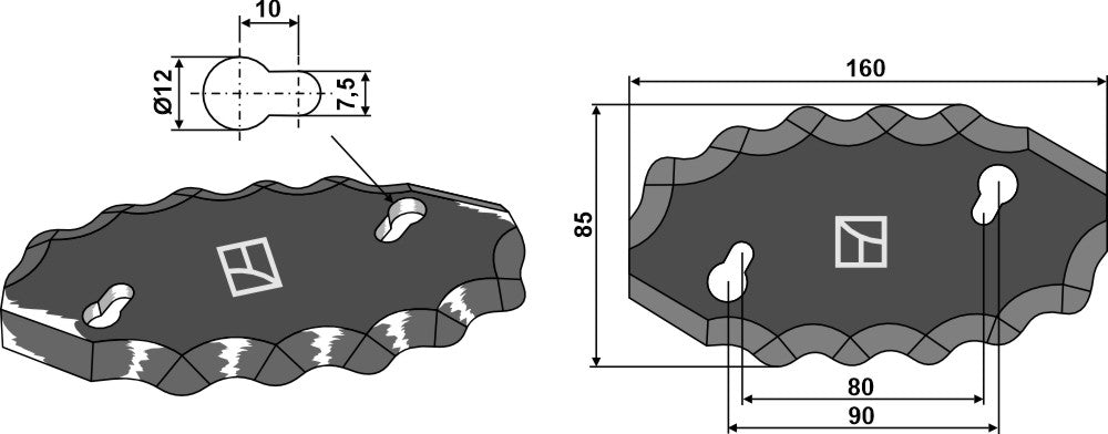 Rehun sekoitusveitset, vasen