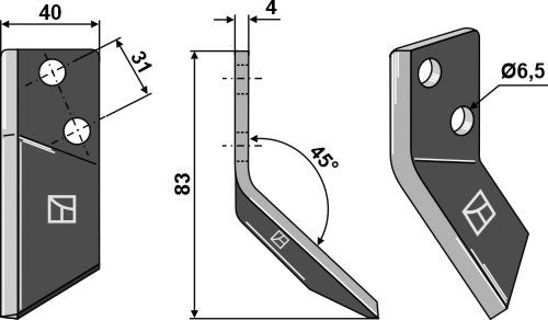 Rehun sekoitusveitset, oikea
