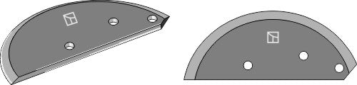 Fodder mixer knives