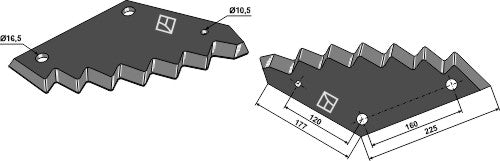Food mixer knives - hard metal faced