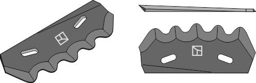 Matblandningskniv – hårdmetallbelagd, höger