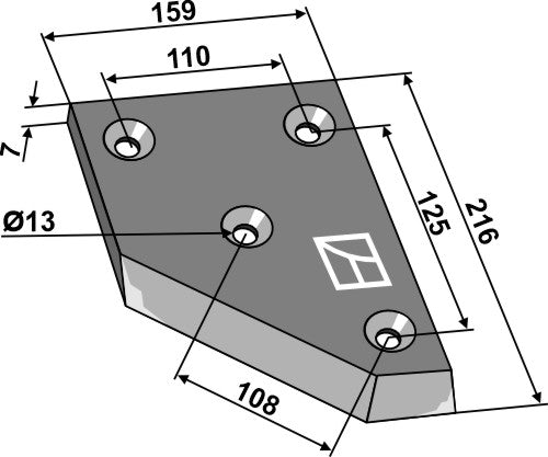 Vasen kulmaveitsi liikkeen suunta