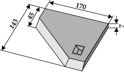 Oikeanpuoleinen kulmaveitsi