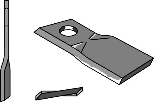 Rotorklippareblad 107x49 mm