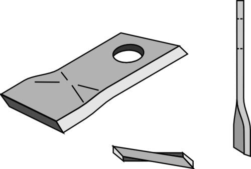 Rotorklippareblad 98x48 mm